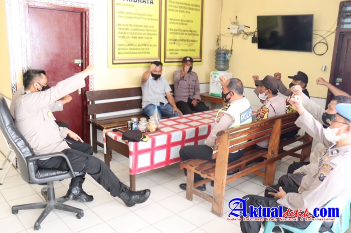 Kapolres Simalungun Sampaikan Jukrah Kapoldasu ke Personil Polsek Parapat