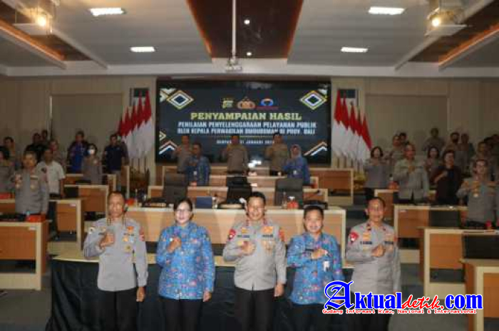 Masuk Penilaian Zona Hijau, Polres Jajaran Polda Bali terima Penghargaan dari Ombudsman RI