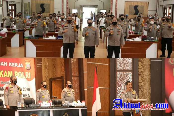 Kunker ke Polda Sumut, Kapolda Sumut Dampingi Kabaharkam Polri Laksanakan Supervisi