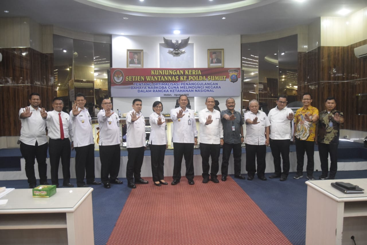 Terima Kunjungan Wantanas RI, Kapolda Sumut Perkuat Sinergitas Dalam Penanggulangan Narkotika