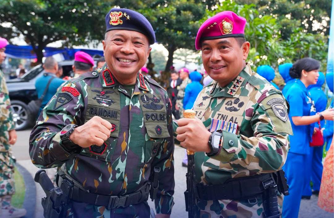 BRIMOB Hadir Dalam Validasi Korps Marinir di Cilandak