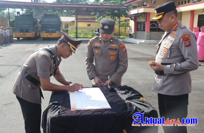 Kapolresta Deli Serdang Pimpin Sertijab Kabag Ops dan Kasat Lantas