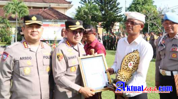 Polda Bali Gelar Apel Sebagai Upaya Revitalisasi Satkamling