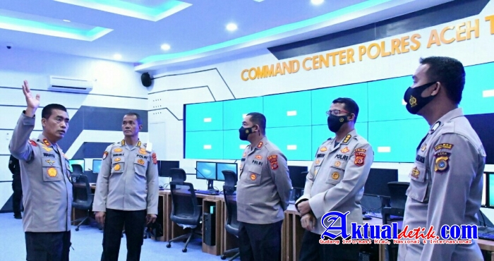 Kapolda Aceh Tinjau Kesiapan Command Center Polres Aceh Timur