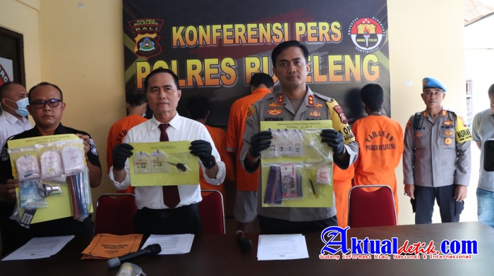 Perang Terhadap Narkoba, Kapolres Buleleng Pimpin Press Release Ungkap Tindak Pidana Narkoba