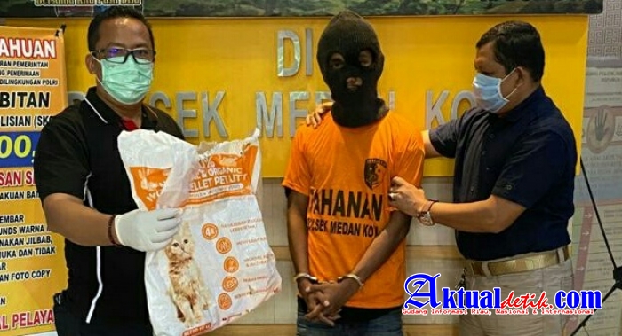 Polsek Medan Kota Amankan Pencuri Kucing Himalaya