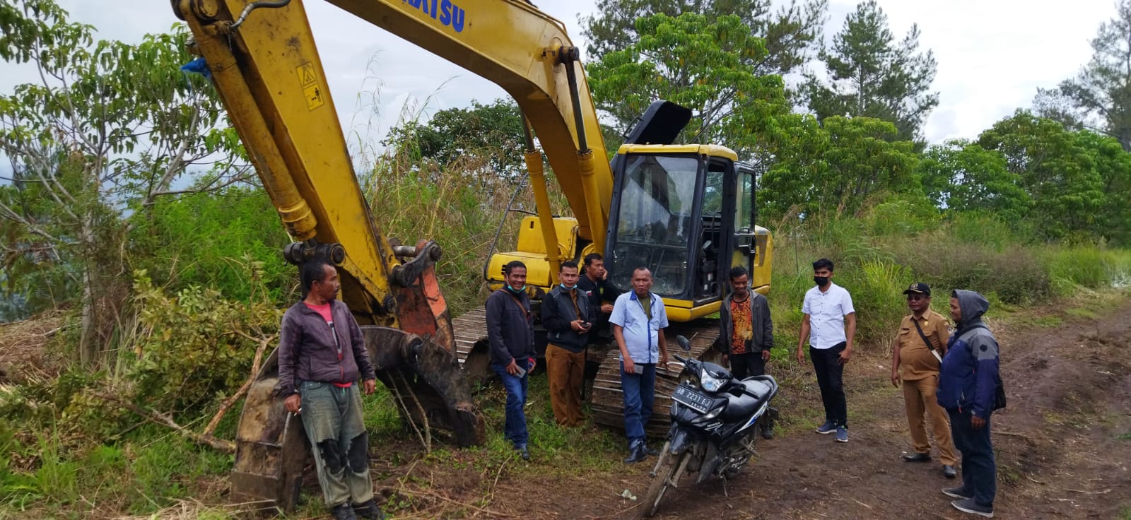 Berita viral di medsos adanya kasus Penebangan kayu Dikawasan Hutan di Desa Motung 