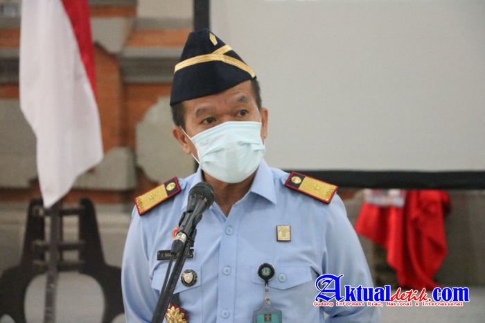 Mengawali Tahun 2022, Kanwil Kemenkumham Bali Gelar Apel Pagi