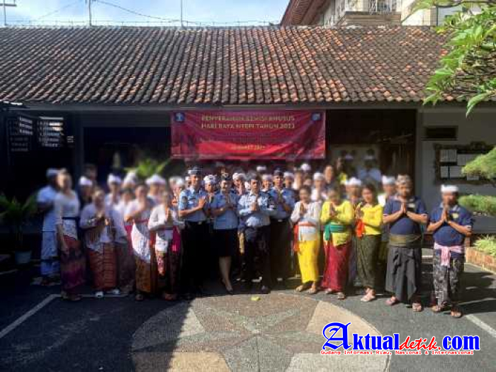 Berkah Hari Raya Nyepi, 60 Narapidana Rutan Gianyar Terima Remisi Khusus