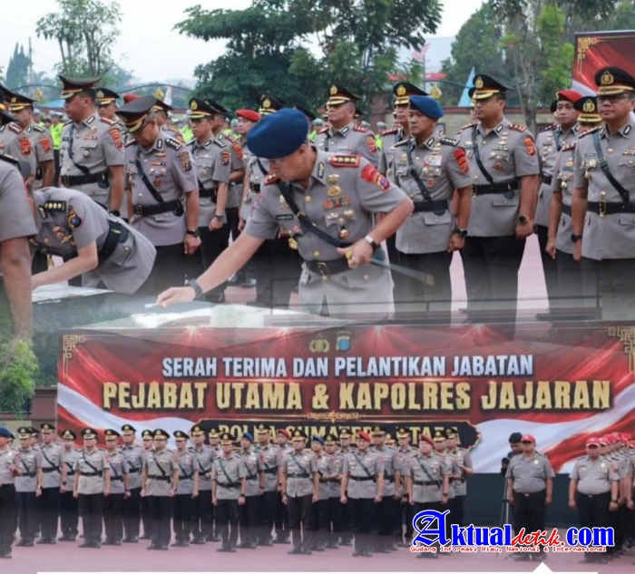 Kapolda Sumut Pimpin Sertijab Dari Kombes.Pol Rantau Isnur Eka Ke Kombes.Pol. M Rendra Salipu.