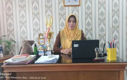 Giat Kepsek SD N 22 Pekanbaru, Rasmawati, S.pd Dalam Mensukseskan Program Guru Penggerak