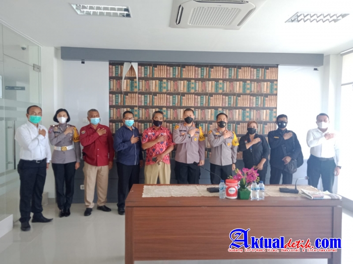 Kapolres Karangasem Menerima Kunjungan Audensi Pengurus PJI-Demokrasi Provinsi Bali