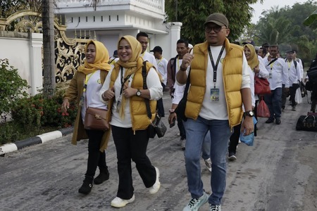 Ratusan Orang Mengikuti Kegiatan Family Gathering "1Da Golkar Membangun Kampung"