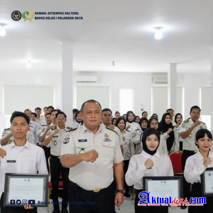 Suasana Haru Warnai Pelepasan Peserta Magang Kemenaker Batch II Di Bapas Palangkaraya