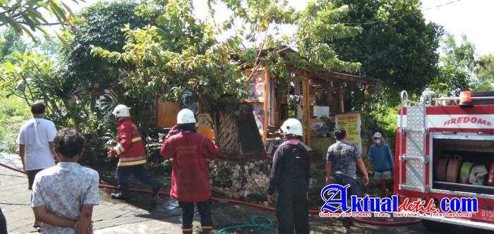 Dari Kebiasaan Bakar Sampah di Kaleng jadi Malapetaka Warung Ikut Hangus