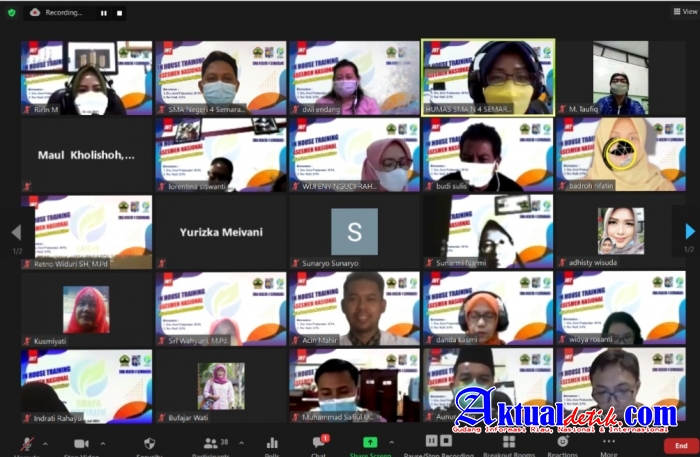 SMA Negeri 4 Semarang Gelar IHT Asesmen Nasional Secara Virtual