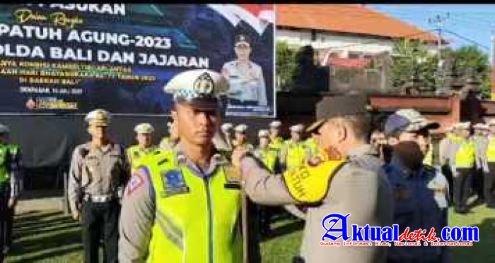 Polda Bali Laksanakan Gelar Pasukan "Ops Patuh Agung 2023"