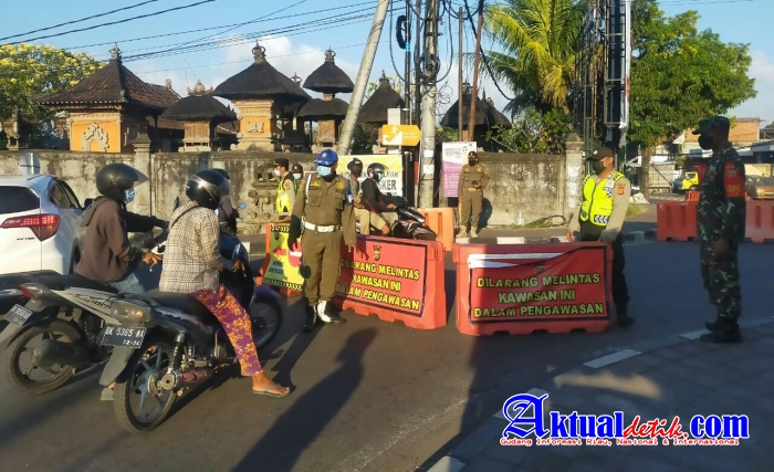 Polres Gianyar Bersama Tim Gabungan Perketat Penyekatan di Hari Libur Idul Adha