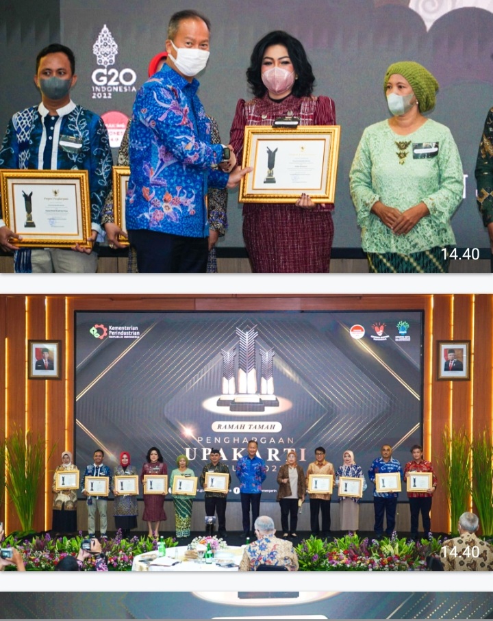 Mengabdi Majukan IKM Taput, Satika Simamora Dianugerahi Upakarti Tahun 2022