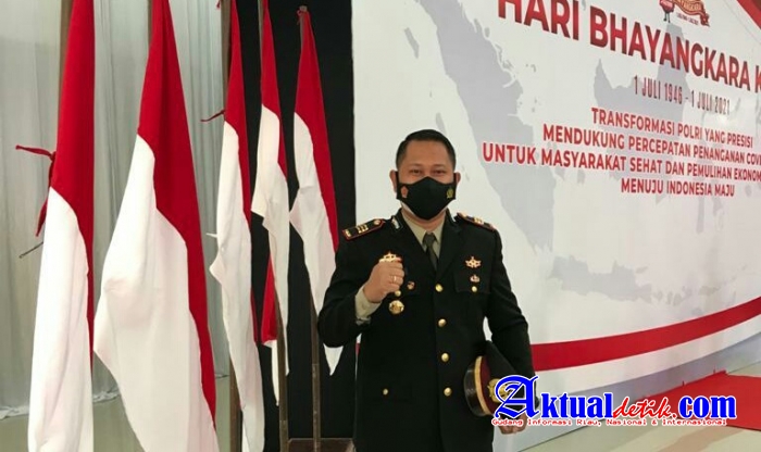 Memperingati HUT Bhayangkara, Polsek Limapuluh Berikan Bantuan Sembako Untuk Panti Asuhan