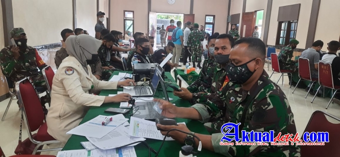 Ratusan Prajurit TNI Kodim 0103 Aceh Utara di Vaksin