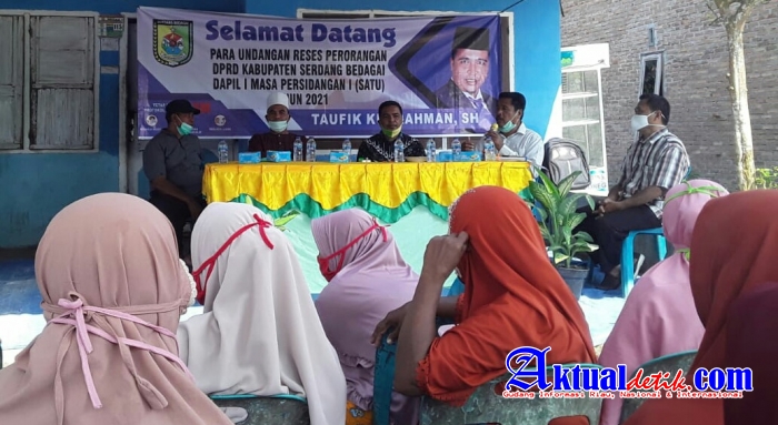 Taufik Kurahman SH Laksanakan Reses Persidangan I 2021