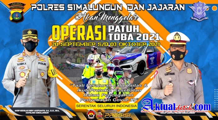 Satlantas Polres Simalungun Gelar Operasi Patuh Toba 2021