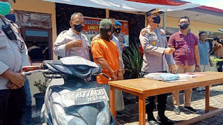 Polsek Pancur Batu Tangkap Doman Pelaku Pembakaran Rumah Kades di Desa Sembahe