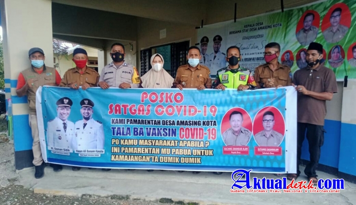 Pemerintah Desa Amasing Kota Melakukan Vaksinasi Covid-19