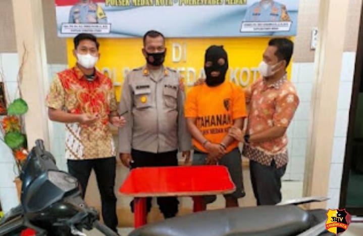 Polsek Medan Kota Meringkus Pelaku Curanmor dari Pasar Simpang Limun