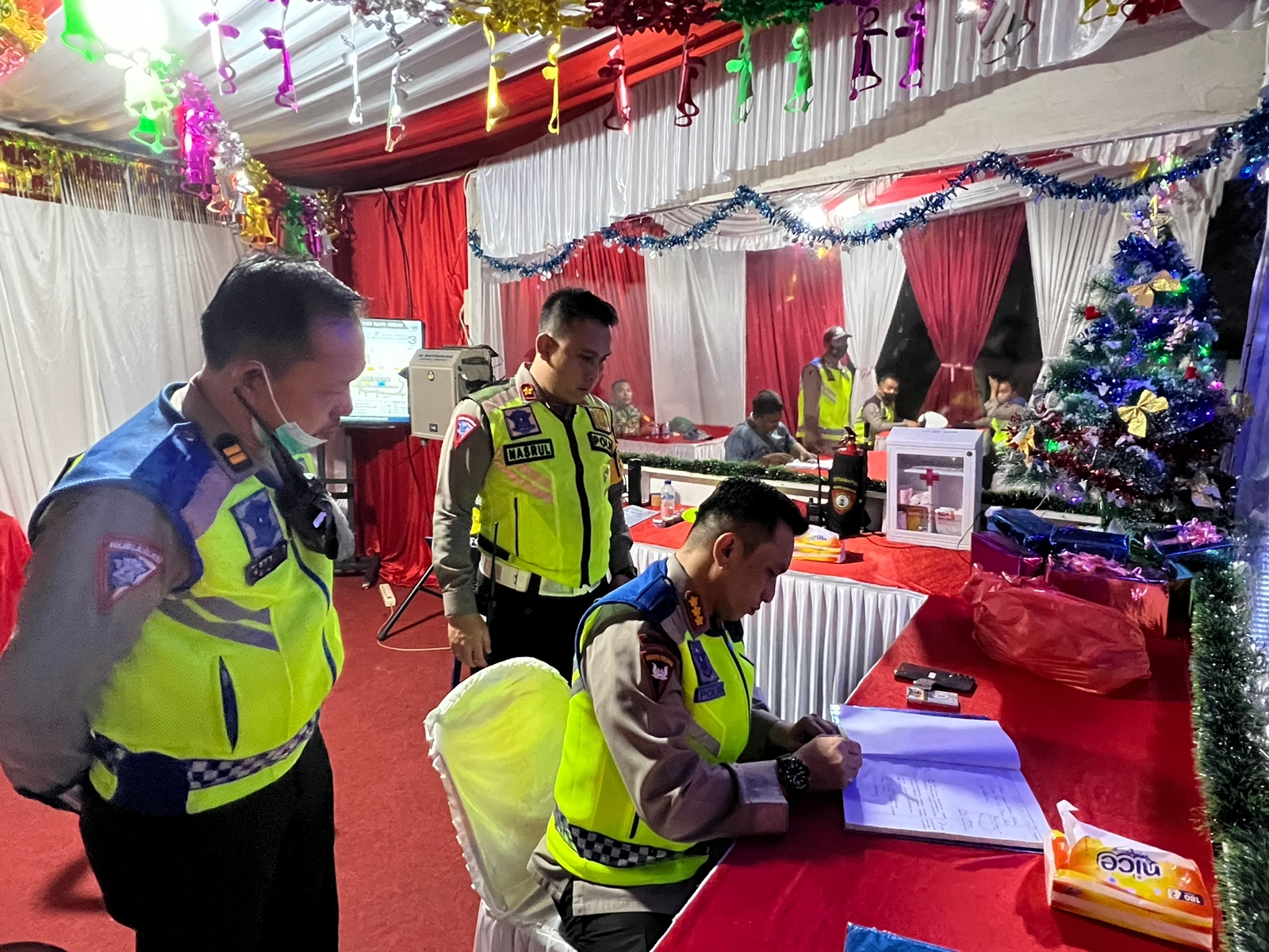 Hari pertama Ops Lilin Toba 2022 Kapolresta Deli Serdang langsung ceq kesiapan Pos Pam, Pos Terpadu.