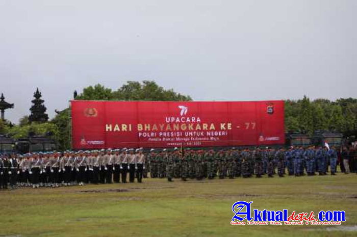 Polda Bali gelar upacara Peringatan Hari Bhayangkara ke-77