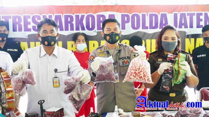 Ditresnarkoba Polda Jateng Musnahkan 23 Ribu Lebih Jamu Palsu