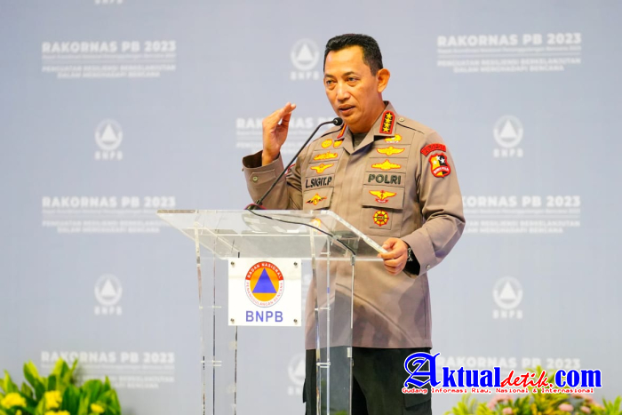 Di Rakornas BNPB, Kapolri Bicara Langkah Konkret Manajemen Risiko Bencana