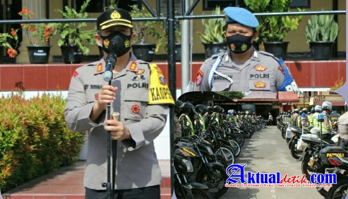 Polres Pematang Siantar Gelar Patroli Skala Besar TNI, Polri Dan Brimob