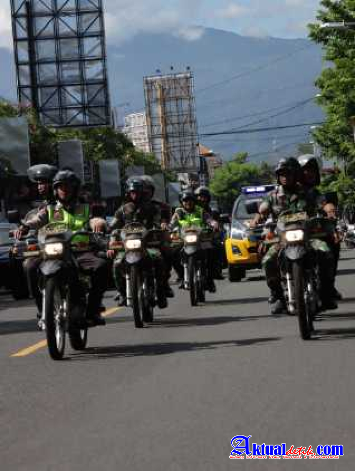 Bentuk Sinergitas TNI-Polri Ditunjukan Dengan Patroli Bersekala Besar