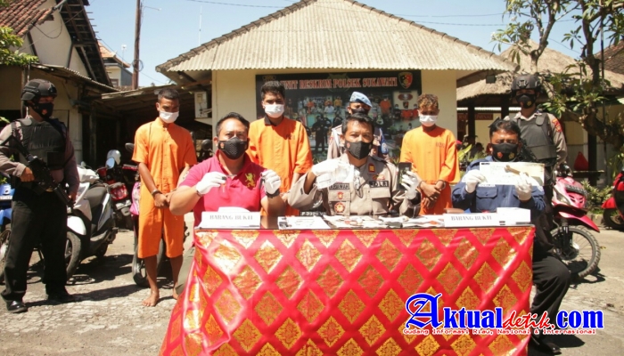 Pelaku Curanmor dan Penadah di Ringkus Unit Opsnal Polsek Sukawati