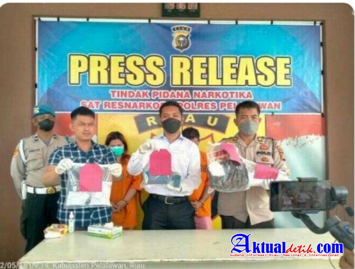 Satres Narkoba Polres Pelalawan Tangkap bandar Narkoba,Amankan 500 Gram Sabu