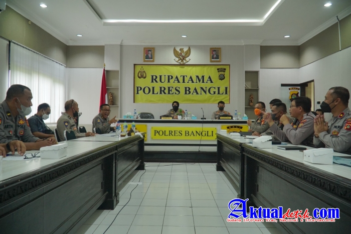 Polres Bangli Menerima Tim Asistensi dan Sosialisasi dari Bid Keu Polda Bali
