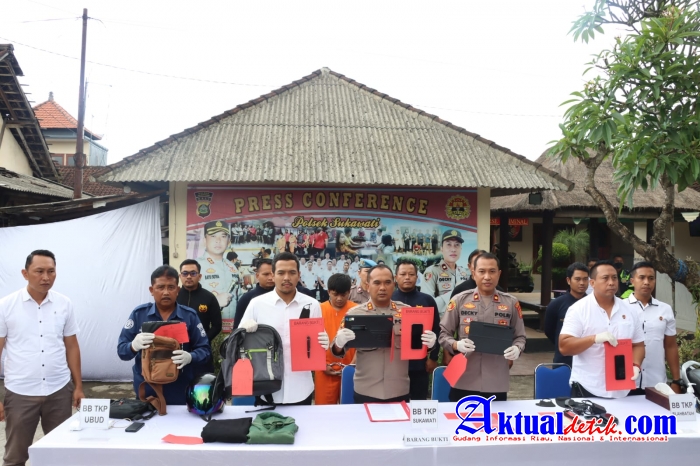 Pelaku Keprok Kaca di 15 TKP Wilayah Bali, Berhasil Diamankan Polsek Sukawati Gianyar