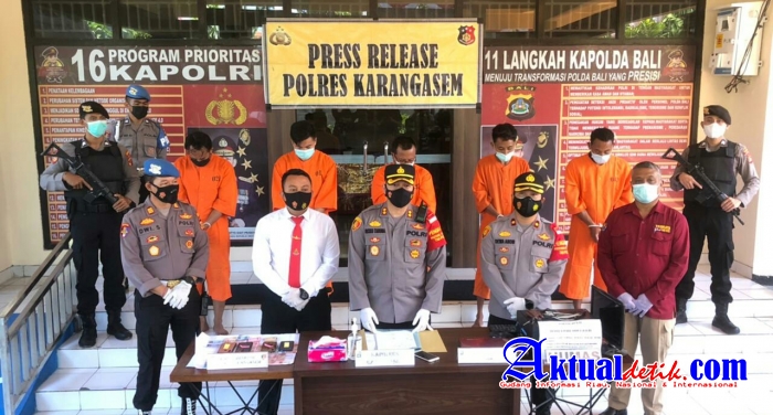 Polres Karangasem Gelar Konferensi Pers Pemalsuan Surat Vaksin, 22 Pelaku di Tetapkan Tersangka