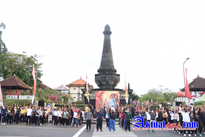 Hari Lalu Lintas Bhayangkara ke-67, Polres Klungkung Gelar Kegiatan Car Free Day