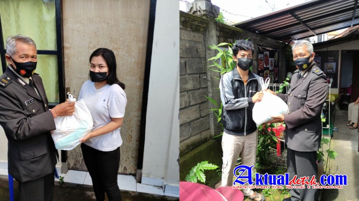 Polres Klungkung Kembali Bagikan Sembako Kepada Warga Yang Membutuhkan