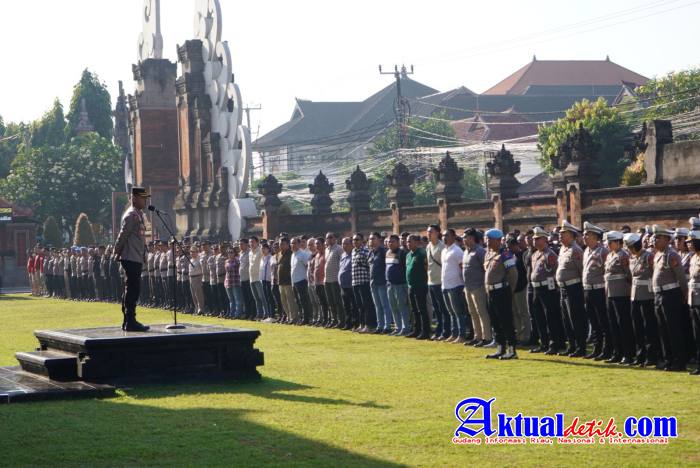 Antisipasi Demo Lanjutan, 1.521 Personel Polda Bali Ikuti Apel Siaga