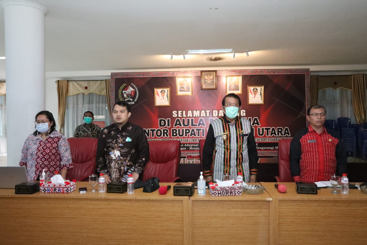 Bupati Tapanuli Utara Pimpin Rapat Koordinasi Monitoring dan Evaluasi Program Pencegahan Korupsi