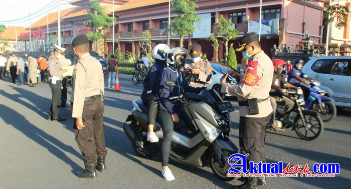 Sebanyak 299 Kendaran Putar Balik Saat Tim Gabungan Yustisi Melakukan Kegiatan Penyekatan