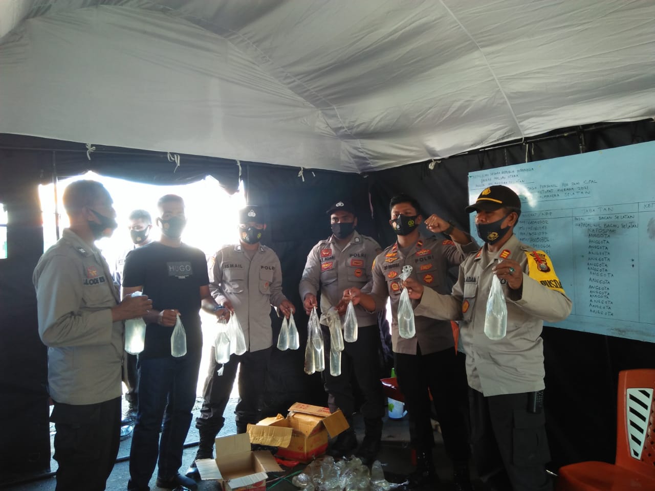 Idul Fitri 1442 H Aman, Polres Halsel Laksanakan Operasi Ketupat Kieraha