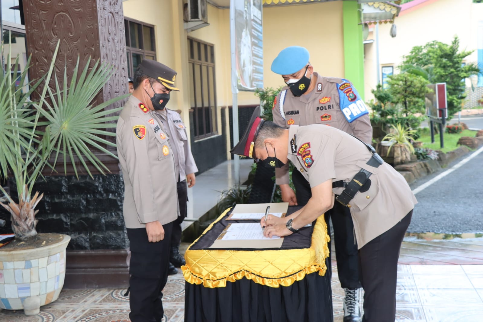 Kapolres Batu Bara AKBP Jose DC Fernandes, S.ik Pimpin Upacara Sertijab Kasat Lantas