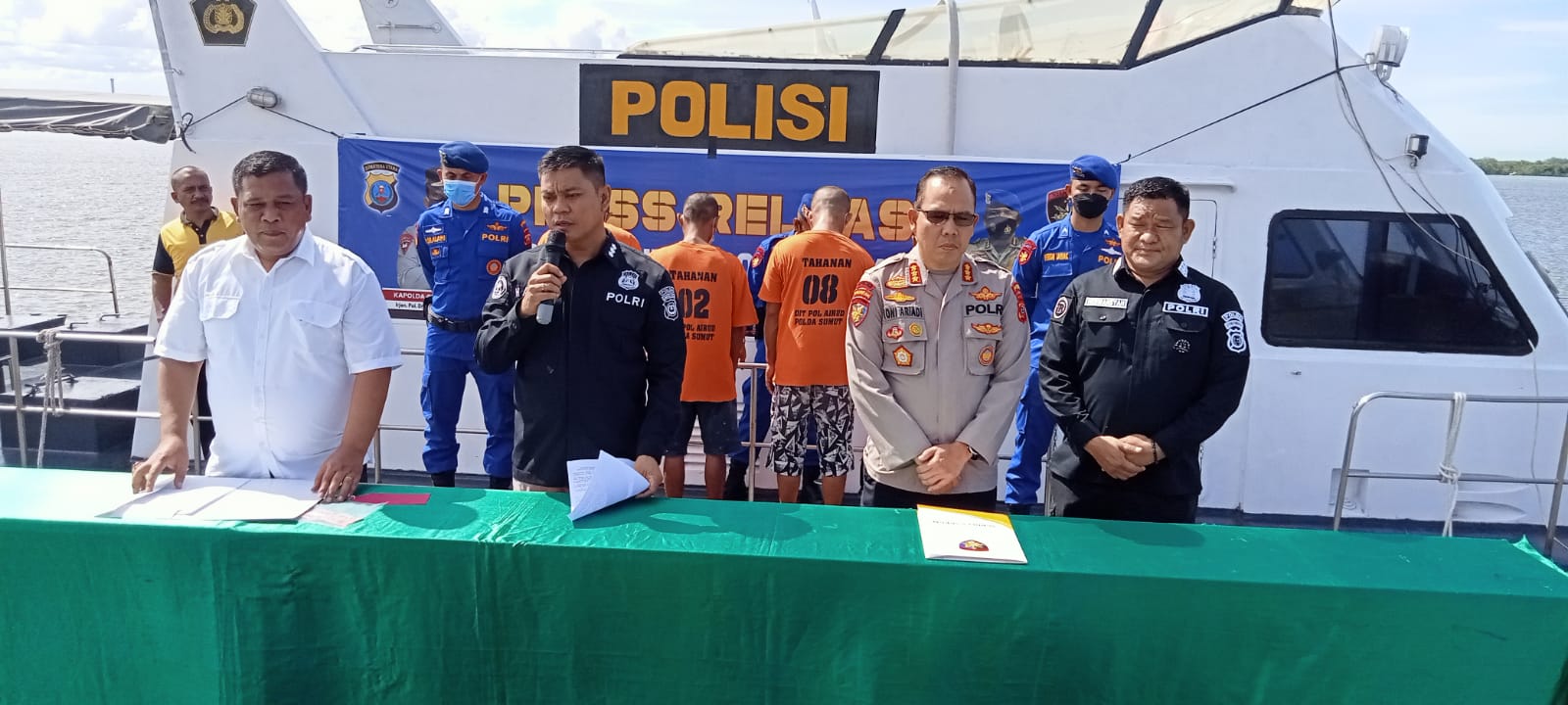 Ditpolair Poldasu berhasil Amankan Perompak Lautan yang menggunakan Senjata Airsofgun