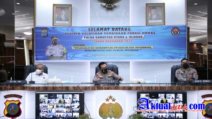 Buka Pelatihan Fungsi Humas, Kapoldasu : Jadikan Media sebagai Mitra strategis